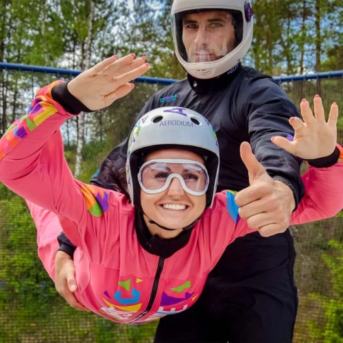 Skydiving mid flight at hangloose bluewater