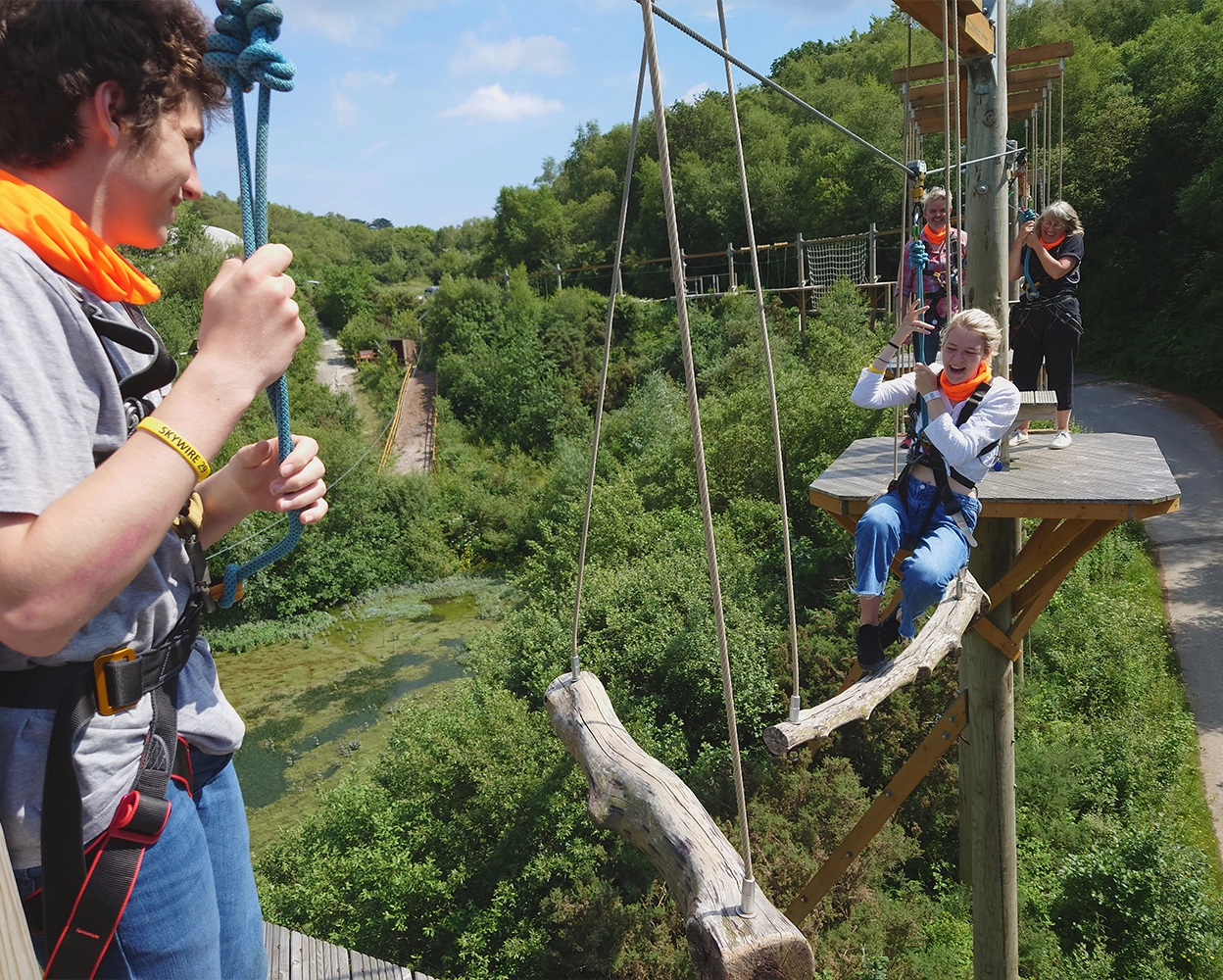 The Hangloose Skytrek at eden