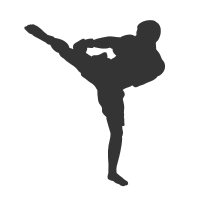 Hangloose facts, Karate man kicking graphic